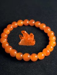 Náramek - Pomerančový křišťál