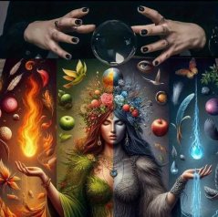 Vykládací ubrus - Matka - Čtyři živly