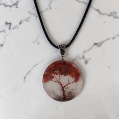 Orgonitový přívěsek - Strom života - Červený jaspis