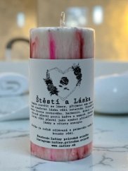 Rituální svíčka - Štěstí a láska
