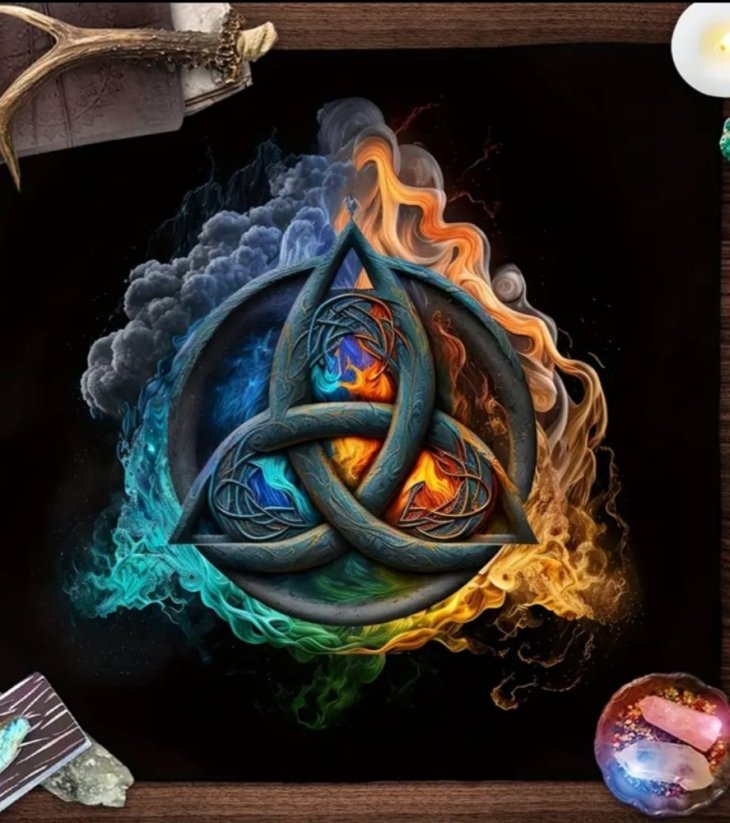 Vykládací ubrus - Triquetra barevná