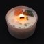 Čakrová svíčka s kameny - Srdeční Čakra