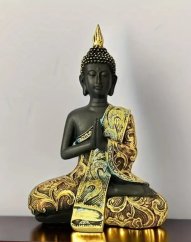 Socha - Buddha zlatomodrý