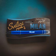 Svítící dárková propiska - Milan