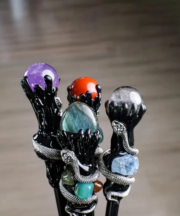 Magická hůlka - Labradorit