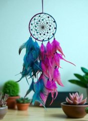 Lapač snů - Růžovo-modrý