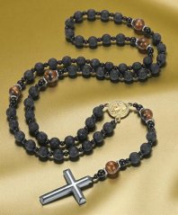 Růženec - Černý s Tygřím okem