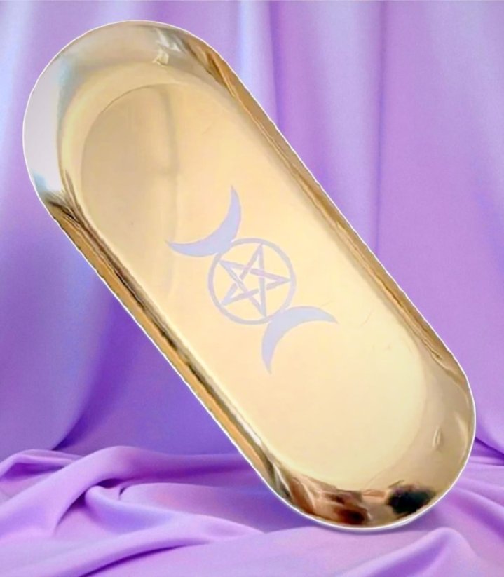 Rituální miska - Pentagram s měsícem