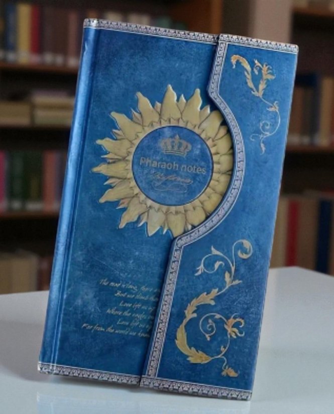 Magnetický deník modrý - Faraon