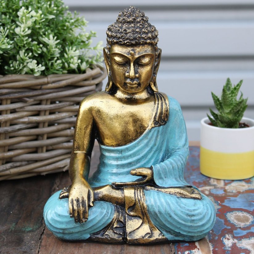 Socha - Buddha modrý
