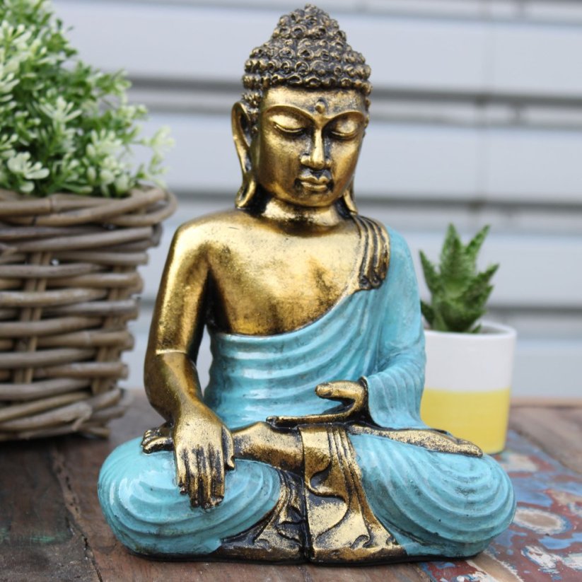 Socha - Buddha modrý