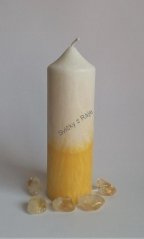 Svíčka s kamenem - Citrín