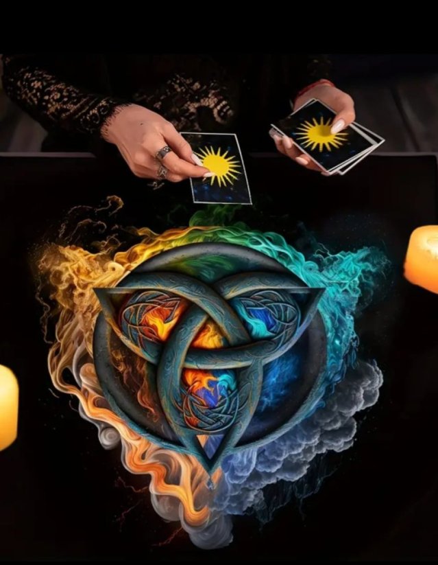 Vykládací ubrus - Triquetra barevná