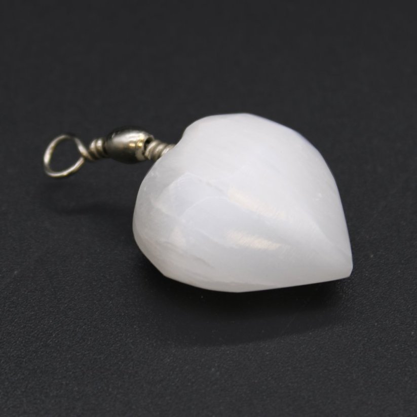 Selenitový přívěsek - Srdce