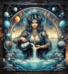 Vykládací ubrus - Bohyně vod