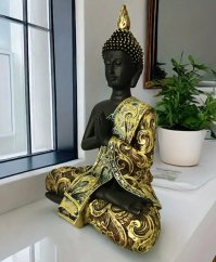 Socha - Buddha zlatomodrý