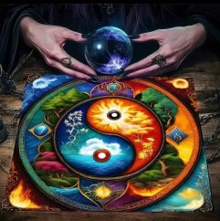 Vykládací ubrus - Jin-jang