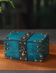 Starožitná dřevěná truhlička - Emerald