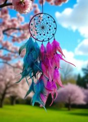 Lapač snů - Růžovo-modrý