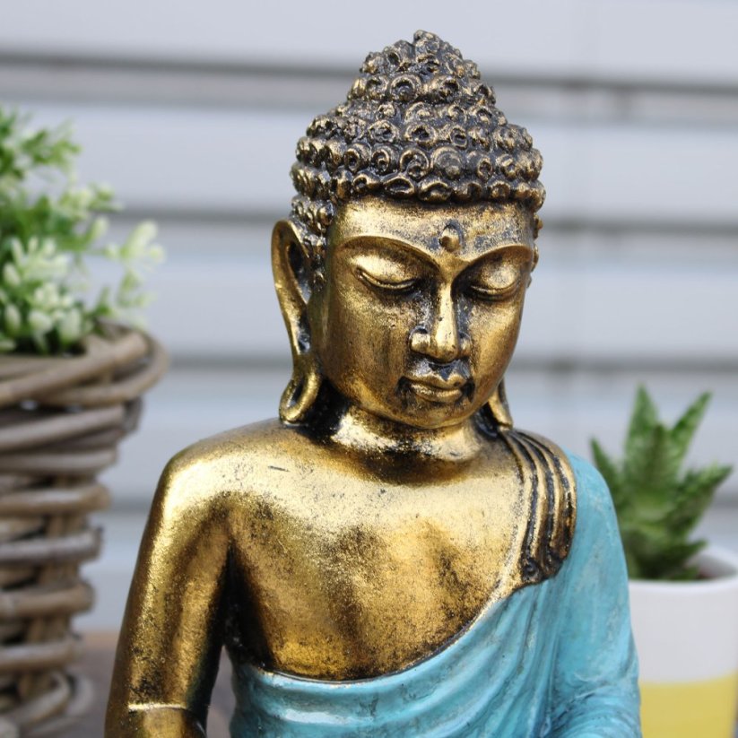 Socha - Buddha modrý