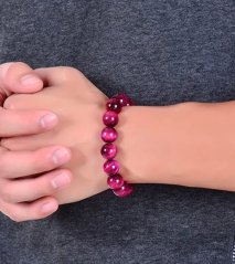 Energický náramek - Tygří oko růžové