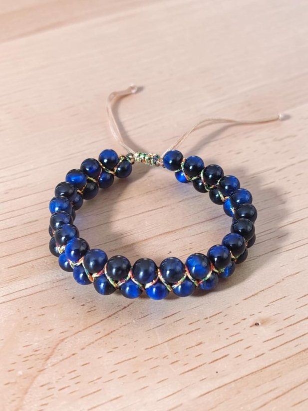 Náramek z Drahých kamenů - Lapis Lazuli