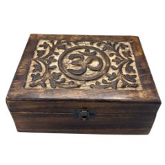 Dřevěná vzpomínková krabička - Ohm