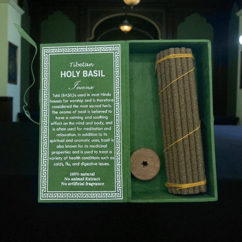 Dárková sada tibetských vonných tyčinek - Bazalka svatá