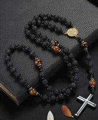 Růženec - Černý s Tygřím okem